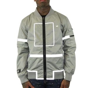 Well Established No Division Nylon Jacket Silver